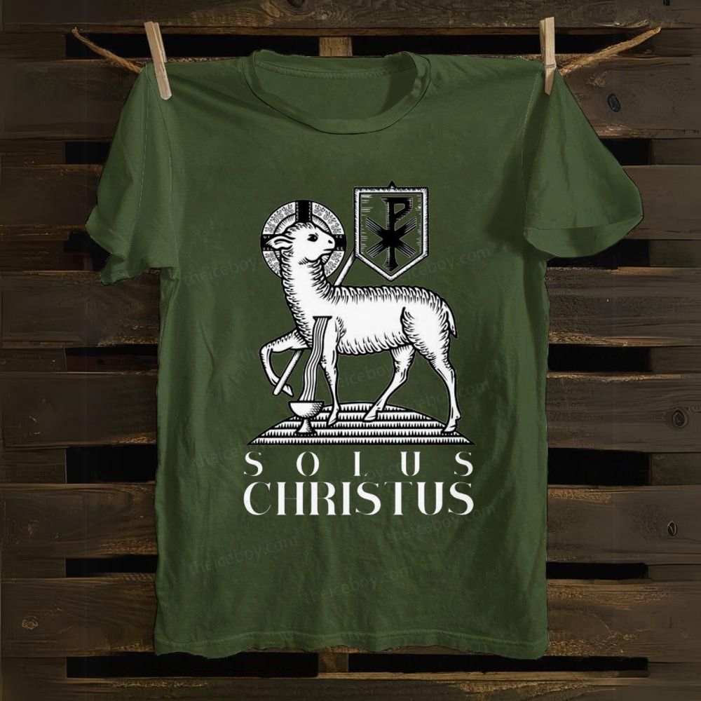 Solus Christus cotton T-shirt