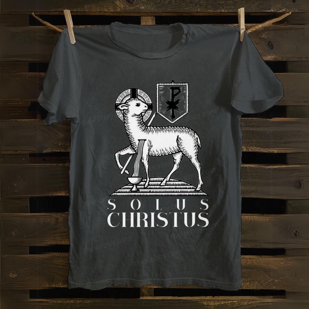 Solus Christus cotton T-shirt