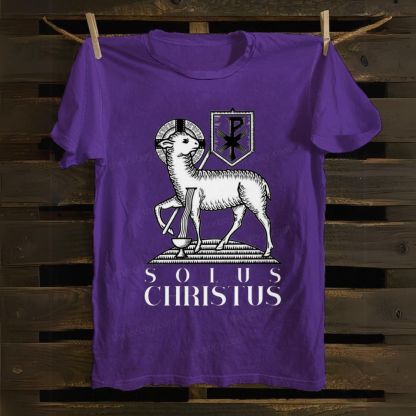 Solus Christus cotton T-shirt