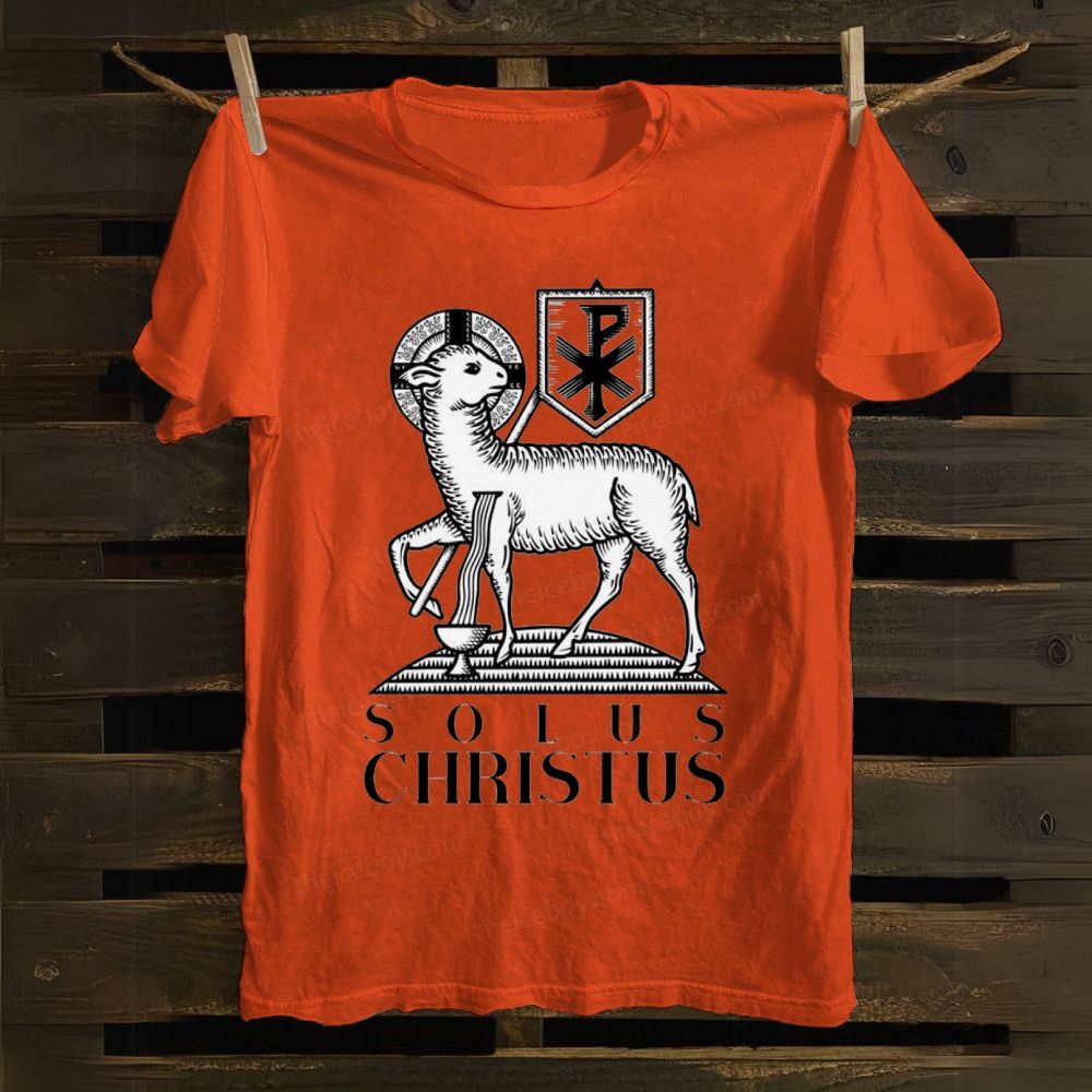 Solus Christus cotton T-shirt