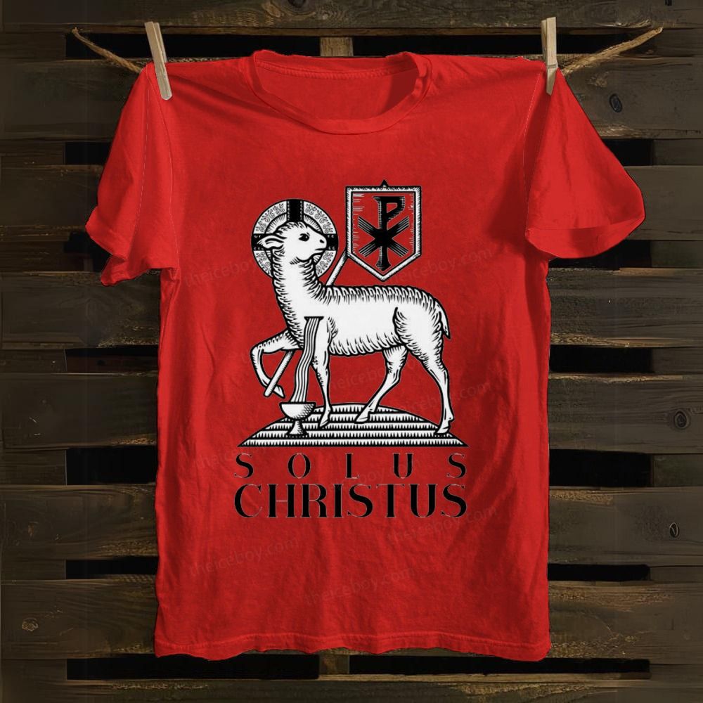 Solus Christus cotton T-shirt
