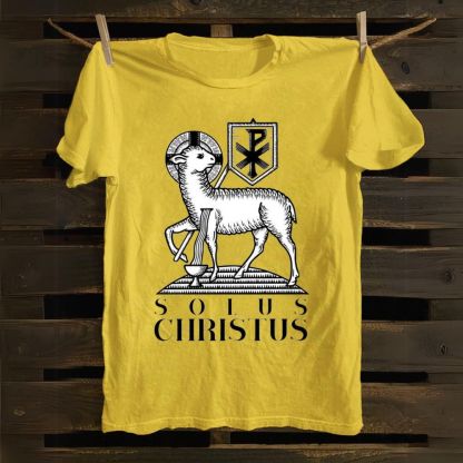 Solus Christus cotton T-shirt