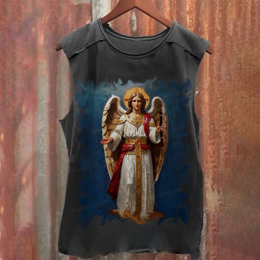 Archangel Saint Raphael  Washed Tank Top
