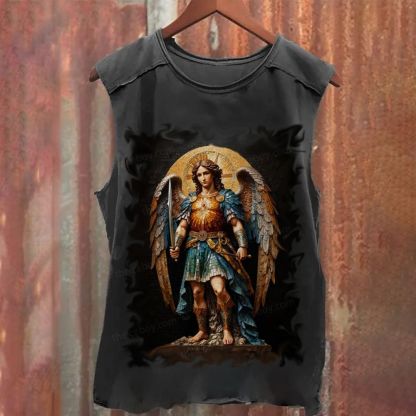Archangel Michael Washed Tank Top