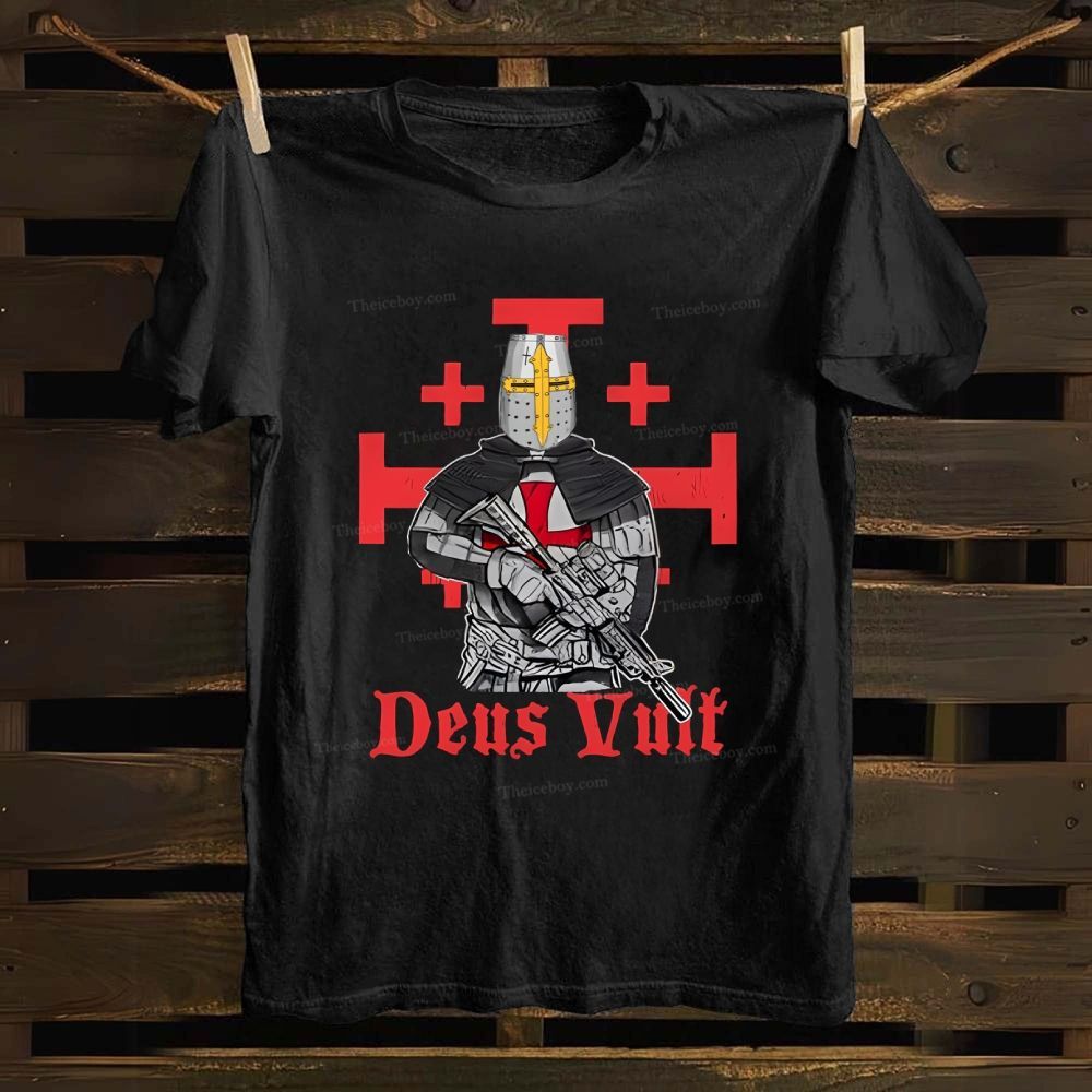 Deus Vult Tactical Crusader Cotton T-shirt