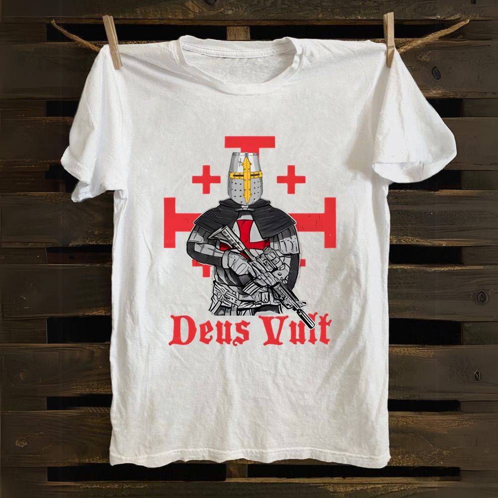 Deus Vult Tactical Crusader Cotton T-shirt