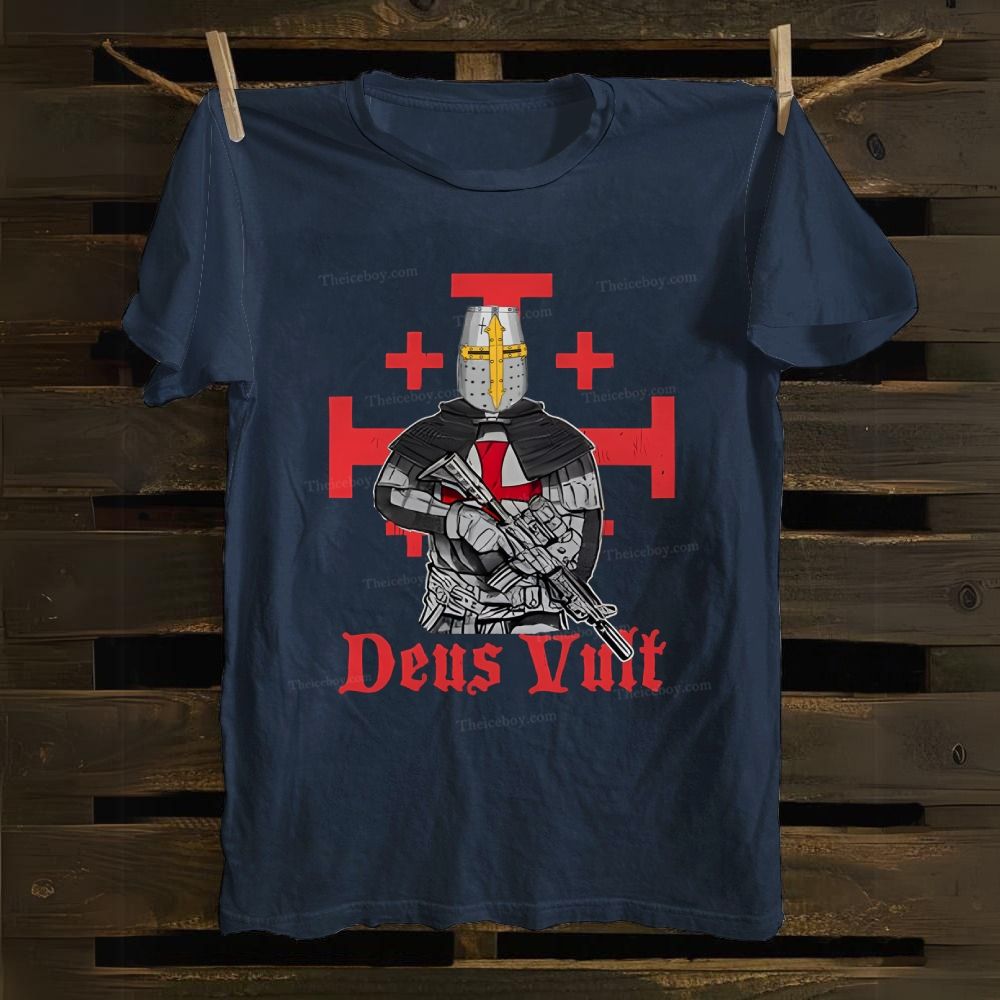 Deus Vult Tactical Crusader Cotton T-shirt