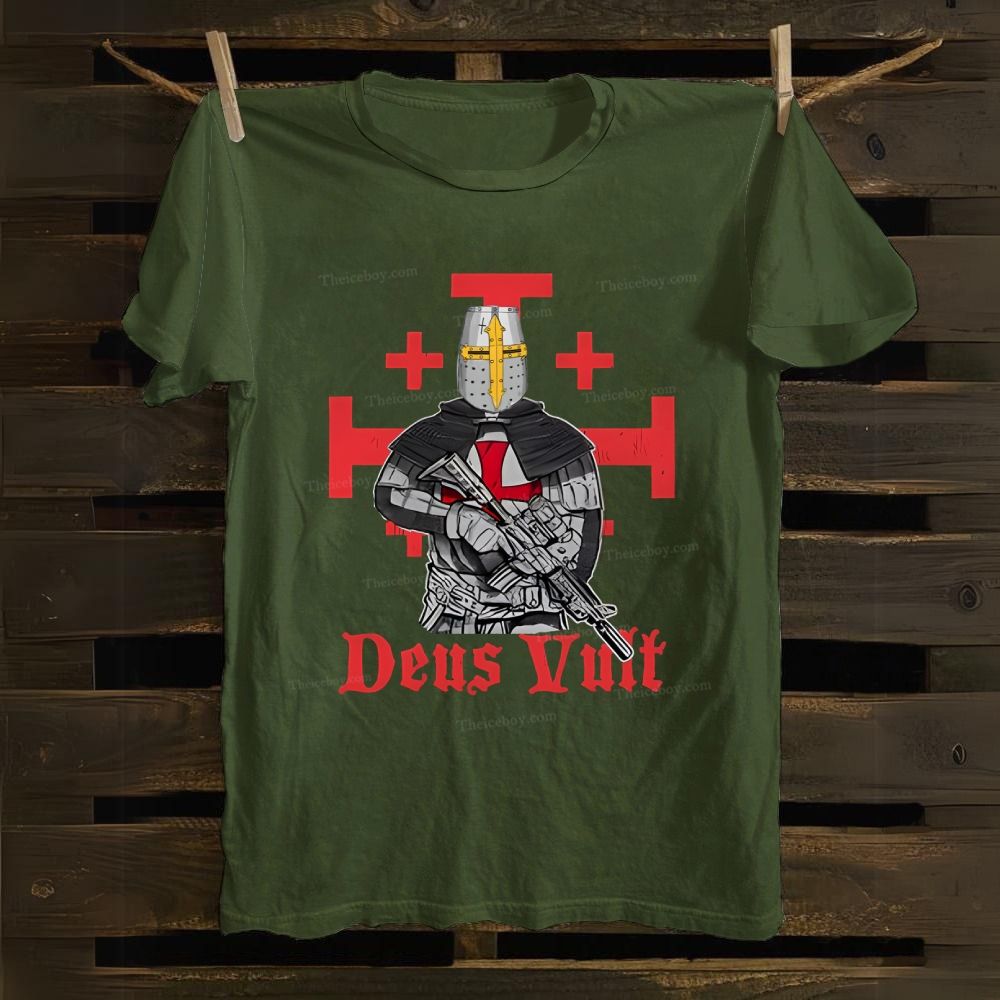 Deus Vult Tactical Crusader Cotton T-shirt