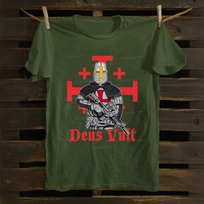 Deus Vult Tactical Crusader Cotton T-shirt