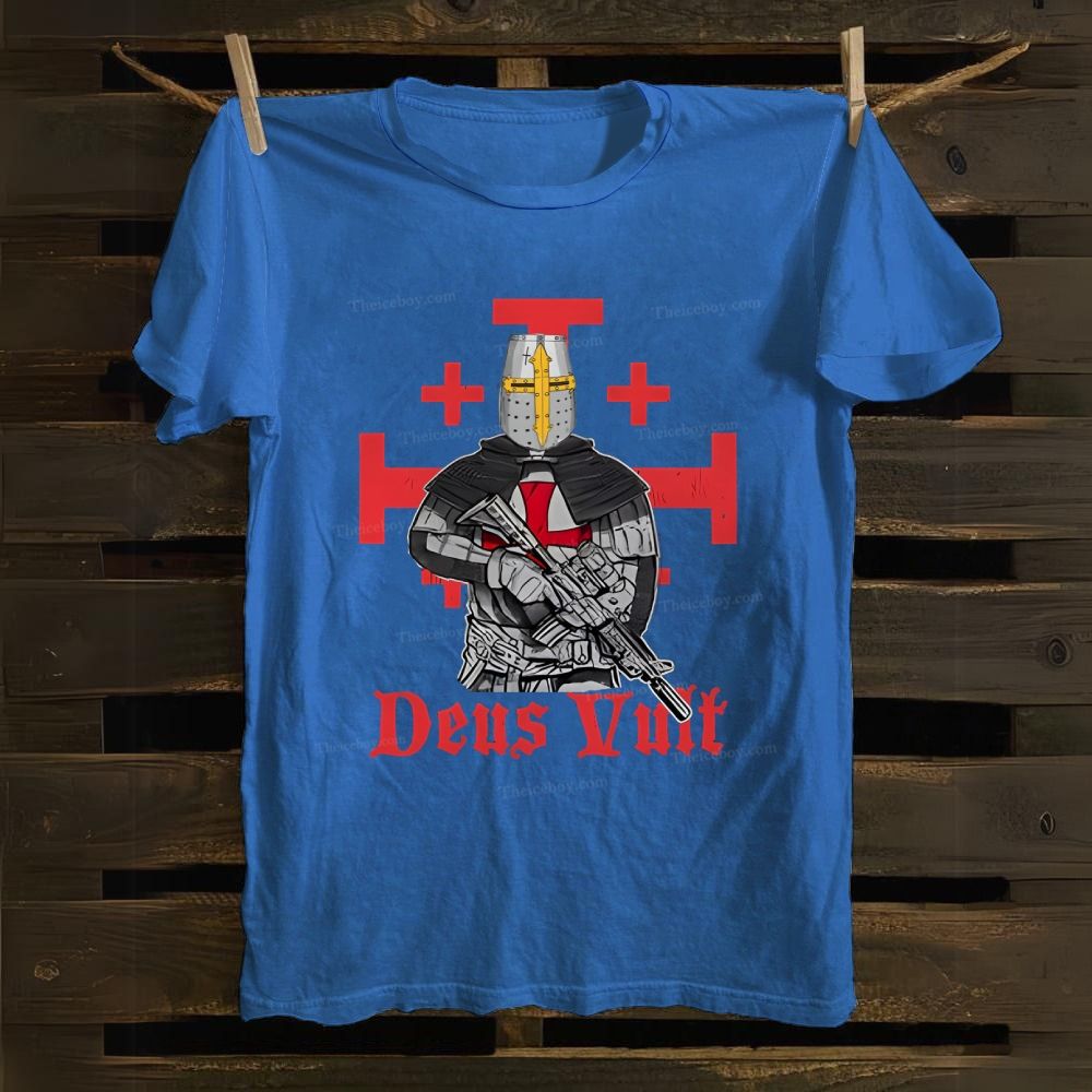 Deus Vult Tactical Crusader Cotton T-shirt