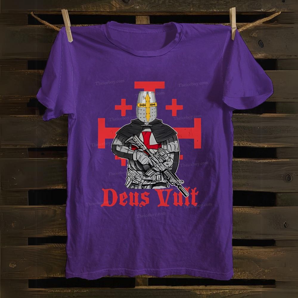 Deus Vult Tactical Crusader Cotton T-shirt