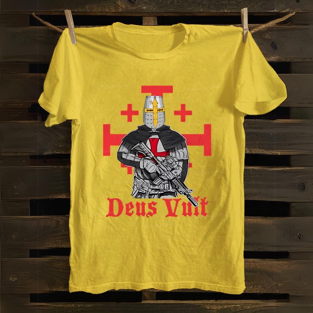 Deus Vult Tactical Crusader Cotton T-shirt