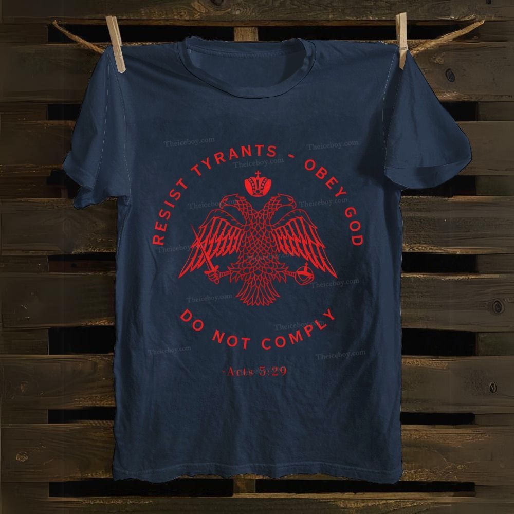 Eastern Orthodox Christian Eagle Cotton T-shirt 