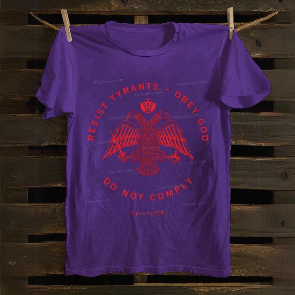 Eastern Orthodox Christian Eagle Cotton T-shirt 