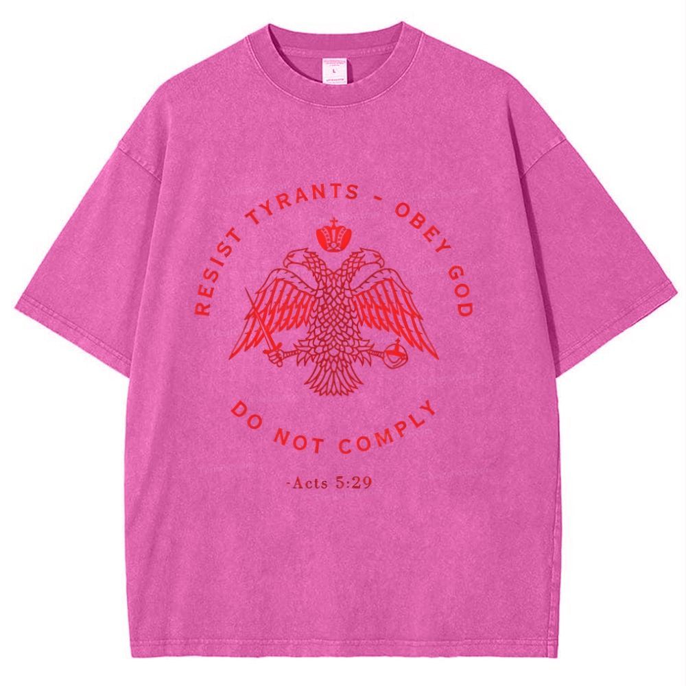 Eastern Orthodox Christian Eagle Snowflake Vintage Cotton T-Shirt 