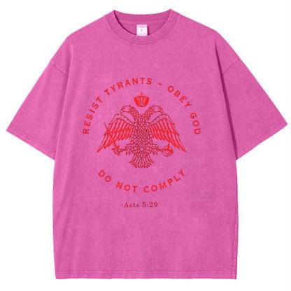 Eastern Orthodox Christian Eagle Snowflake Vintage Cotton T-Shirt 