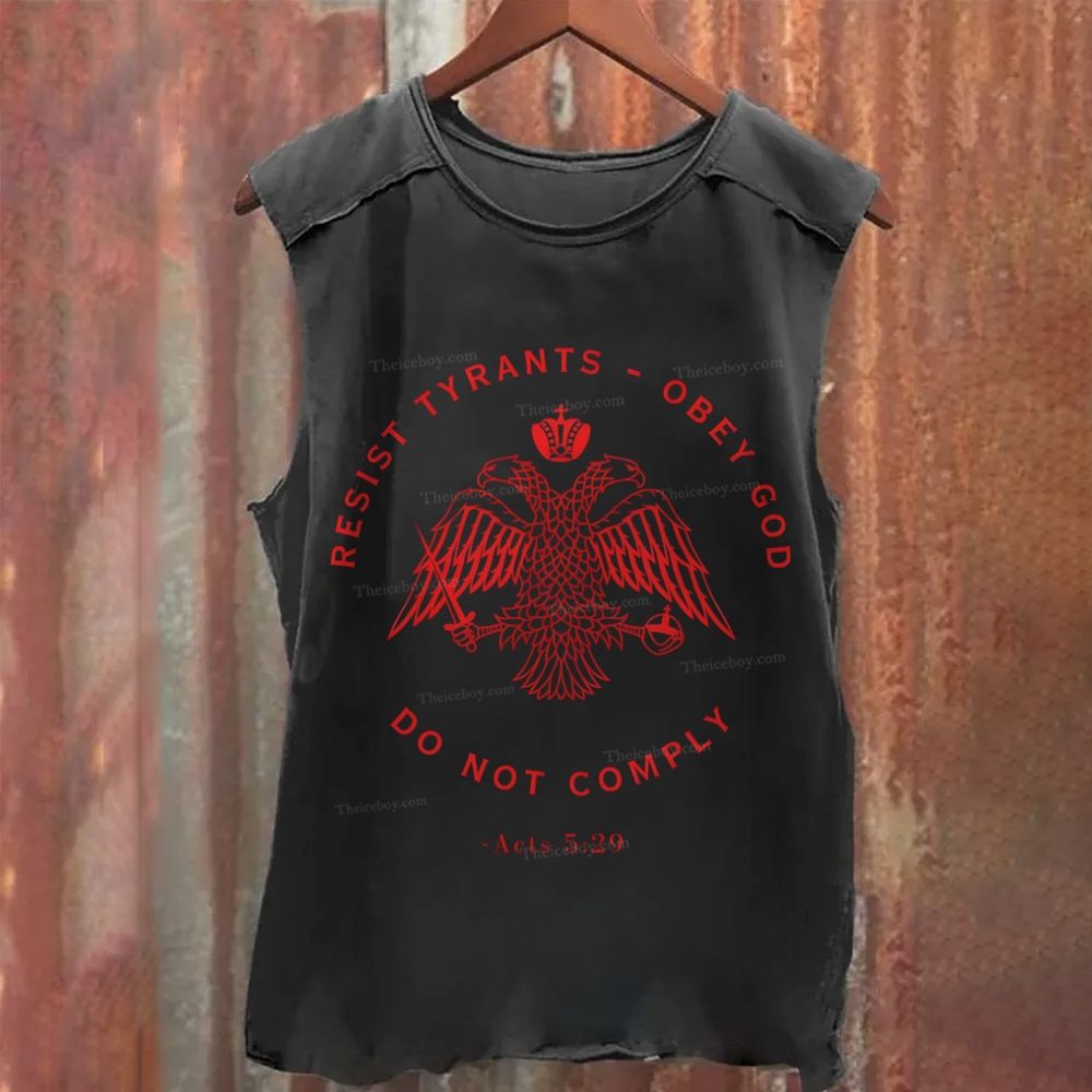 Eastern Orthodox Christian Eagle Washed Tank Top