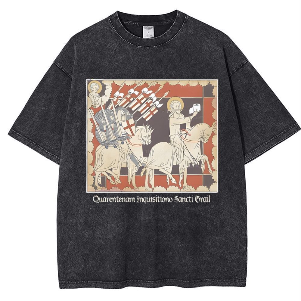 Holy TP Crusades Snowflake Vintage Cotton T-Shirt