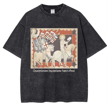 Holy TP Crusades Snowflake Vintage Cotton T-Shirt