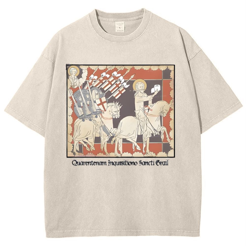 Holy TP Crusades Snowflake Vintage Cotton T-Shirt