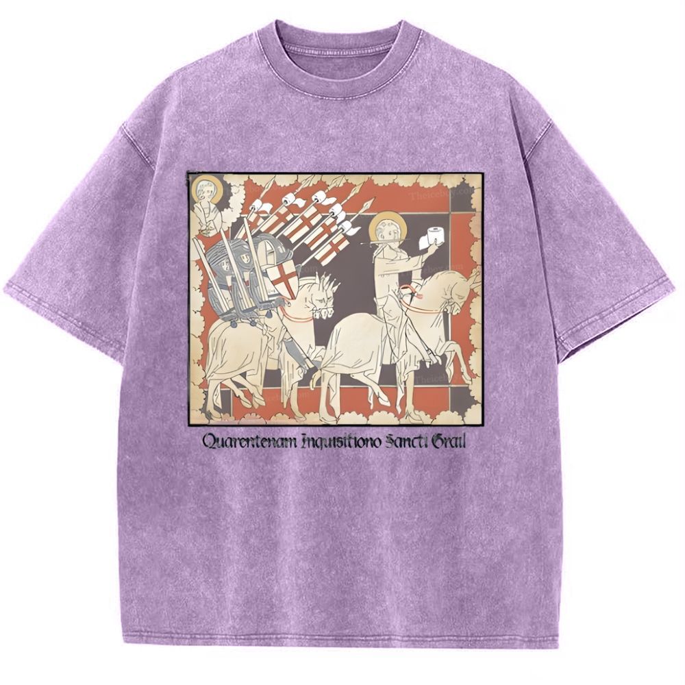 Holy TP Crusades Snowflake Vintage Cotton T-Shirt