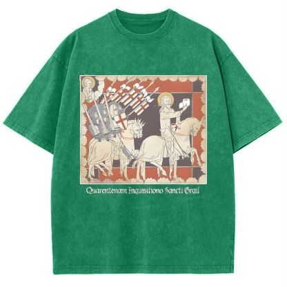 Holy TP Crusades Snowflake Vintage Cotton T-Shirt
