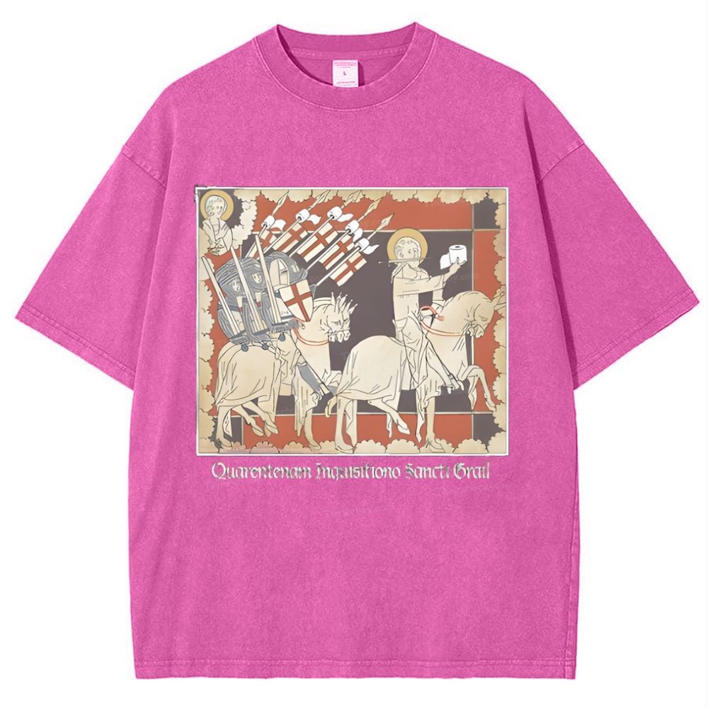 Holy TP Crusades Snowflake Vintage Cotton T-Shirt