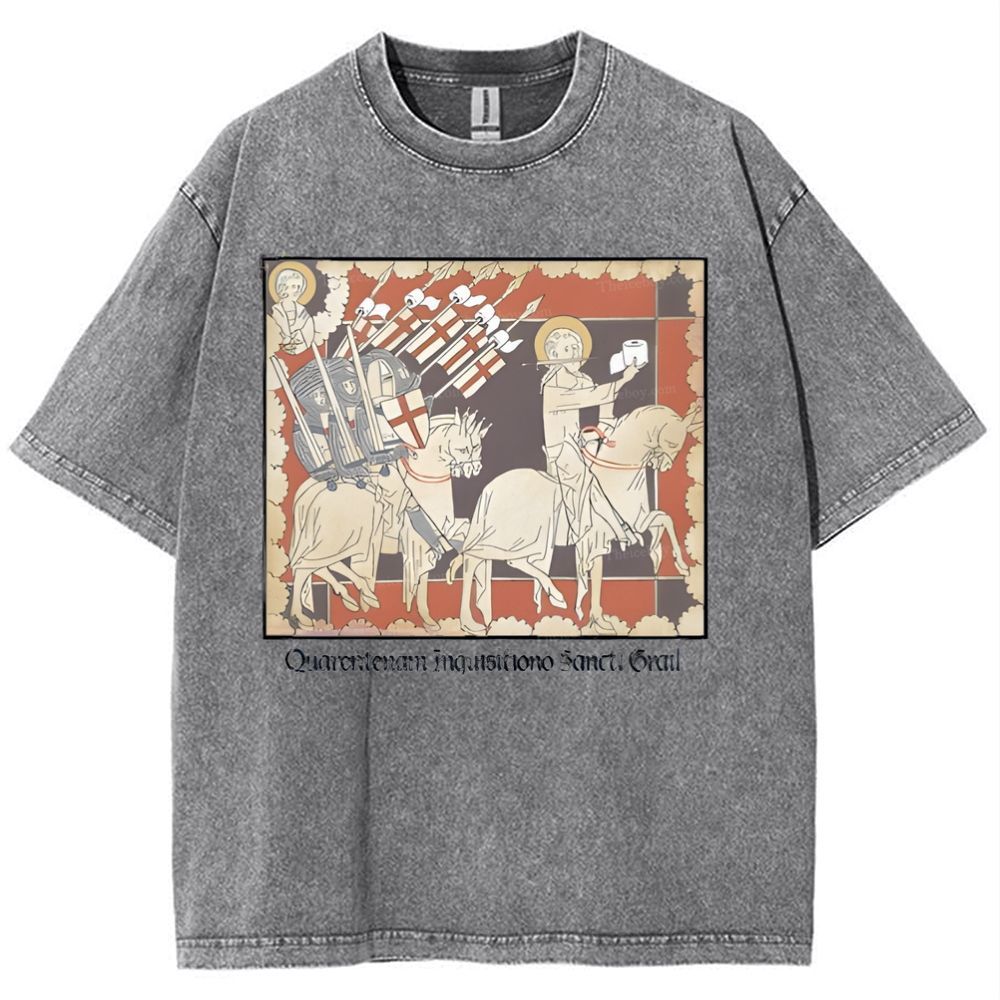 Holy TP Crusades Snowflake Vintage Cotton T-Shirt