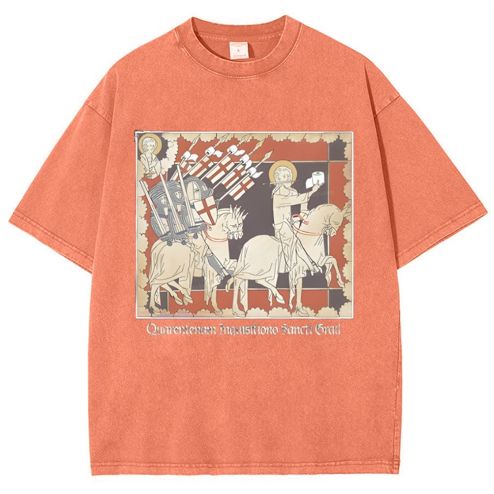 Holy TP Crusades Snowflake Vintage Cotton T-Shirt