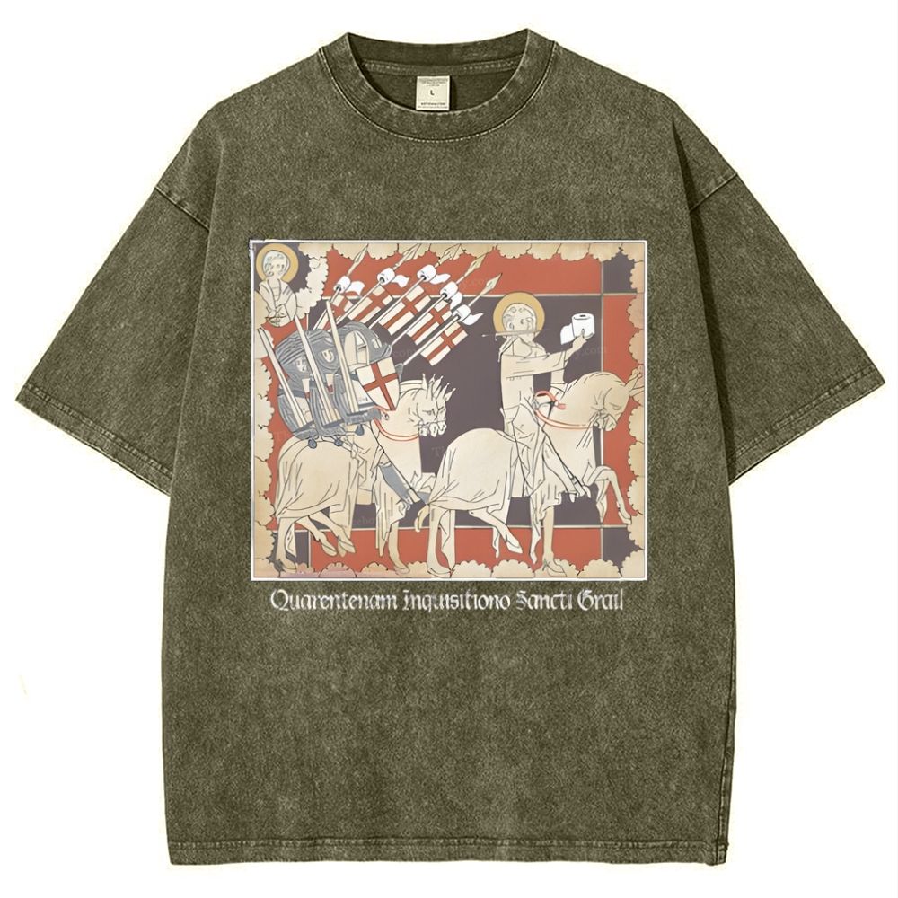 Holy TP Crusades Snowflake Vintage Cotton T-Shirt