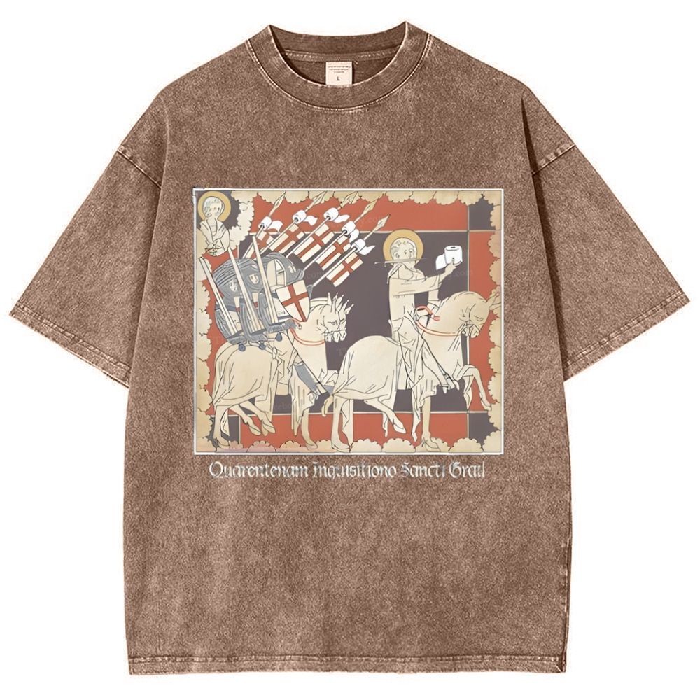 Holy TP Crusades Snowflake Vintage Cotton T-Shirt