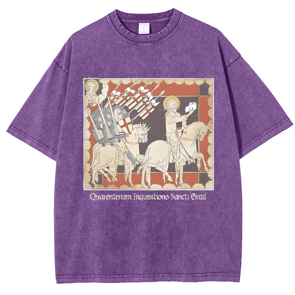 Holy TP Crusades Snowflake Vintage Cotton T-Shirt