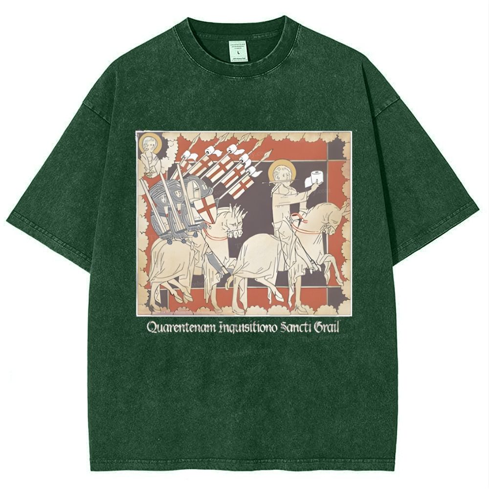 Holy TP Crusades Snowflake Vintage Cotton T-Shirt