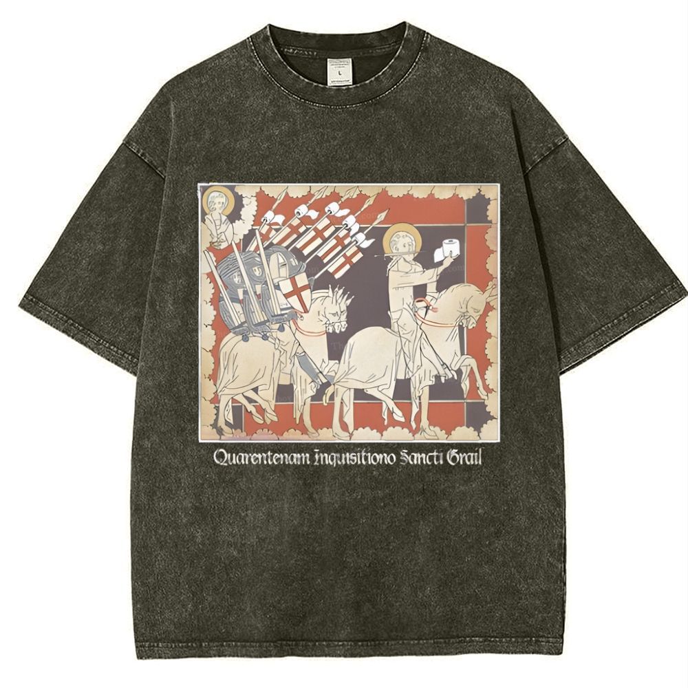 Holy TP Crusades Snowflake Vintage Cotton T-Shirt