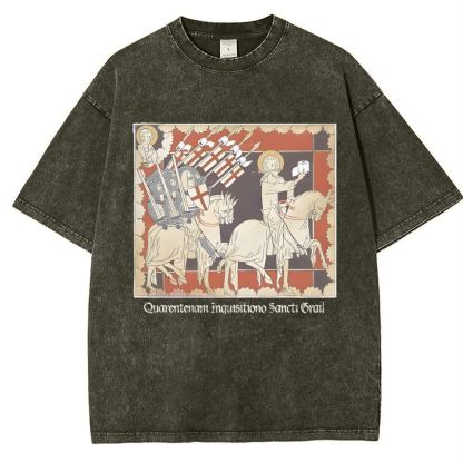 Holy TP Crusades Snowflake Vintage Cotton T-Shirt