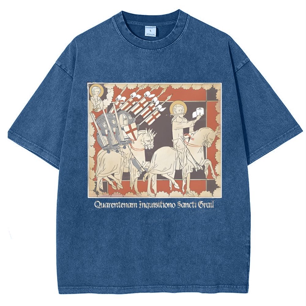 Holy TP Crusades Snowflake Vintage Cotton T-Shirt