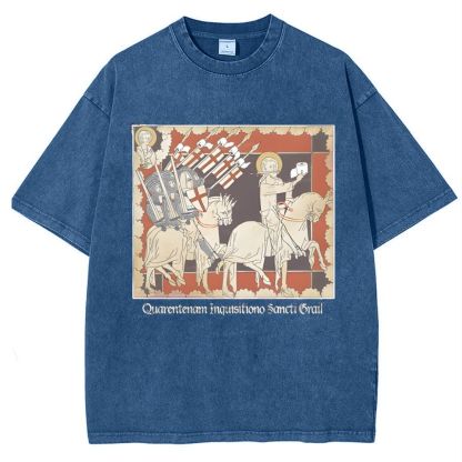 Holy TP Crusades Snowflake Vintage Cotton T-Shirt