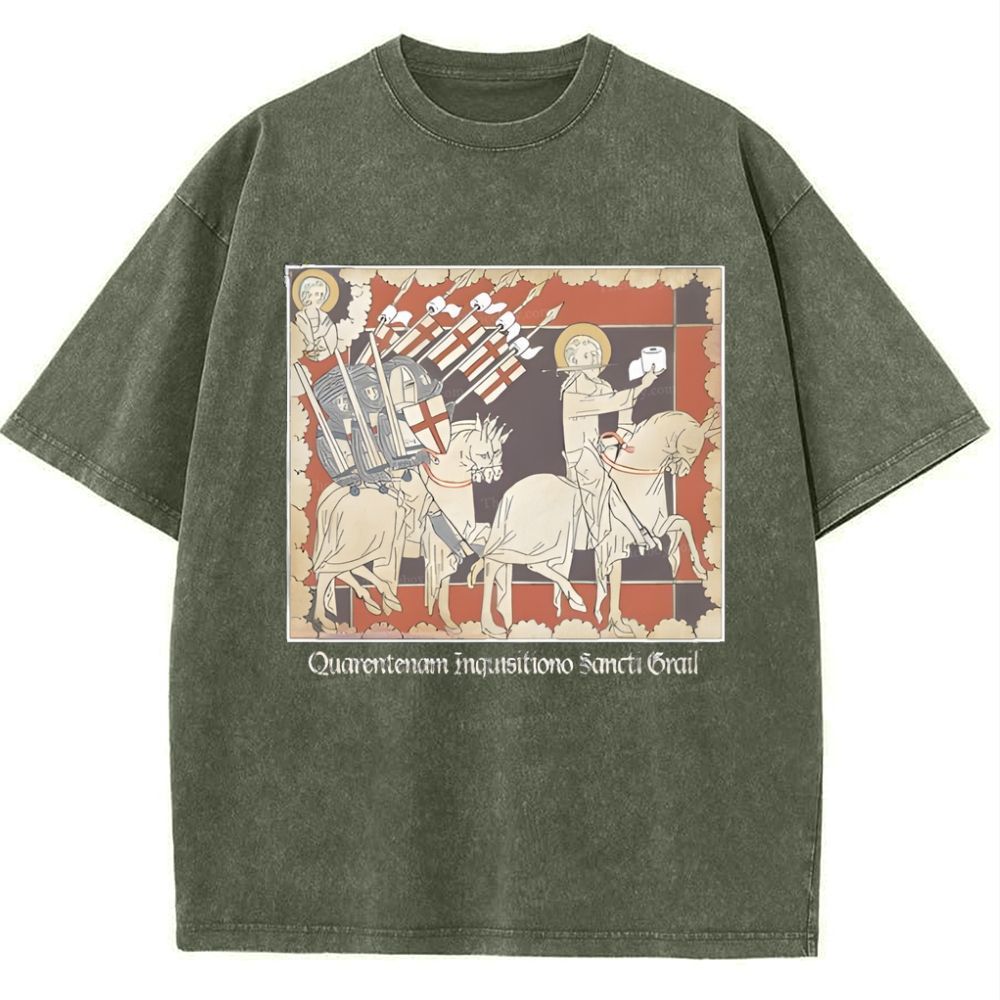 Holy TP Crusades Snowflake Vintage Cotton T-Shirt