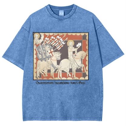 Holy TP Crusades Snowflake Vintage Cotton T-Shirt
