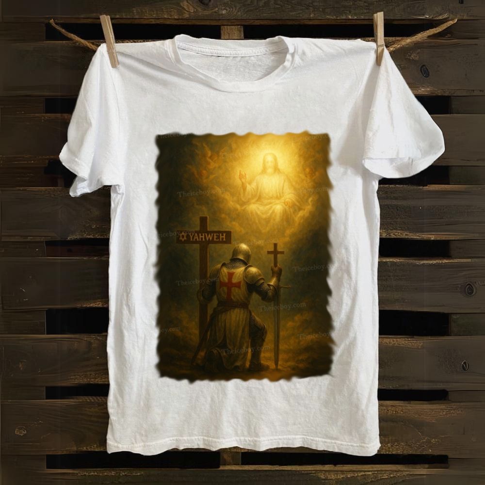 Pauperes commilitones Christi templique Salomonis Cotton T-shirt 