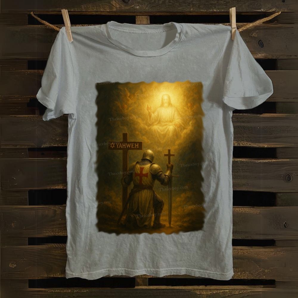 Pauperes commilitones Christi templique Salomonis Cotton T-shirt 