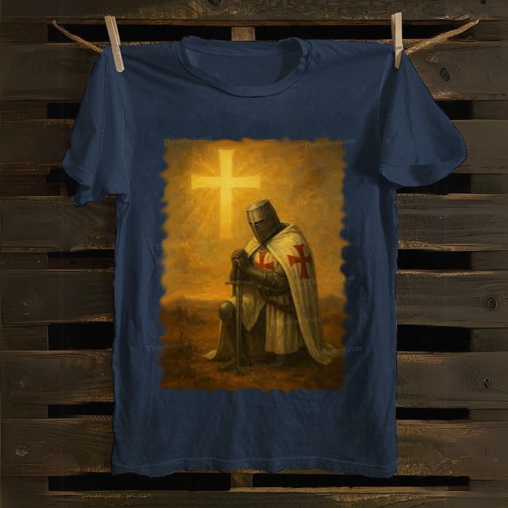 Pauperes commilitones Christi templique Salomonis cotton T-shirt 