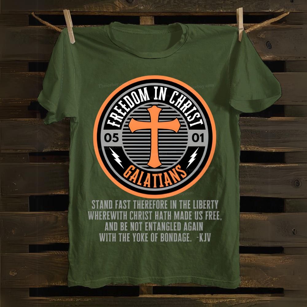 Freedom In Christ Cotton T-shirt