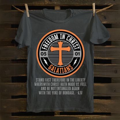 Freedom In Christ Cotton T-shirt