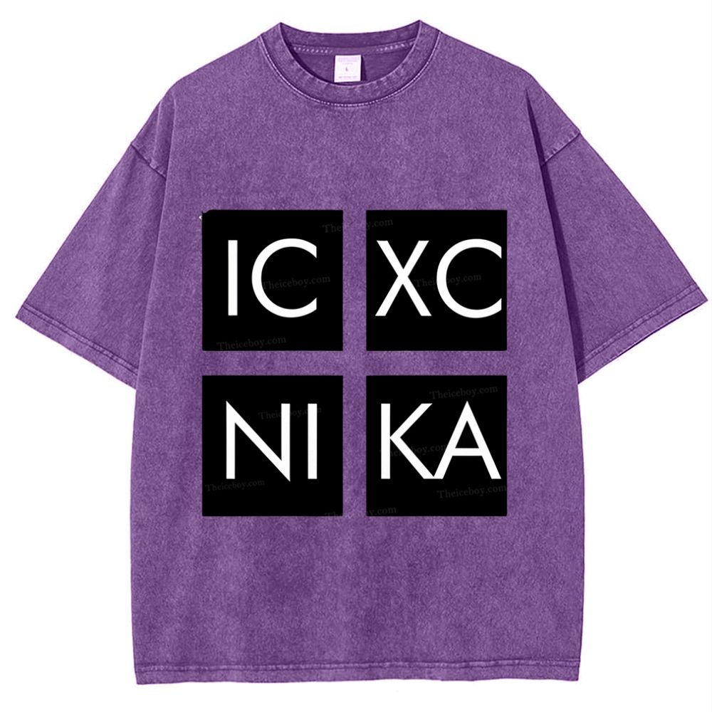 Jesus Christ Conquers ICXC NIKA Snowflake Vintage Cotton T-Shirt