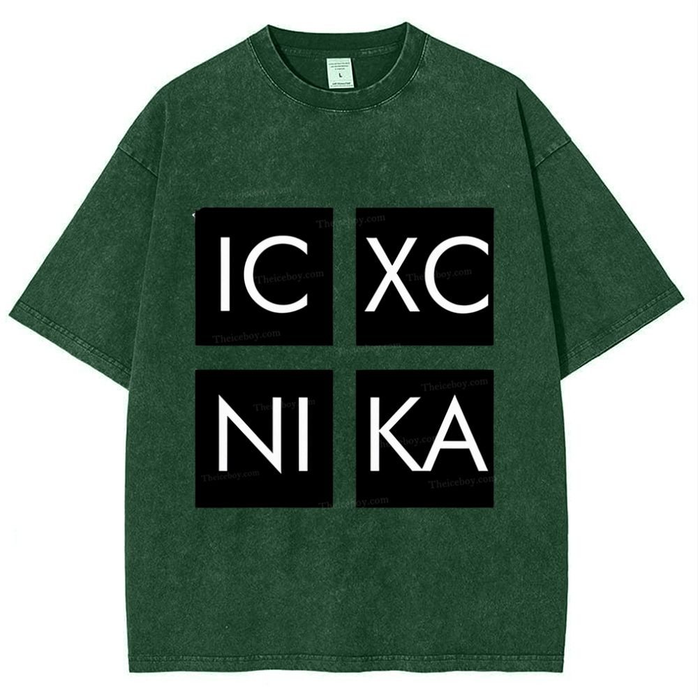 Jesus Christ Conquers ICXC NIKA Snowflake Vintage Cotton T-Shirt
