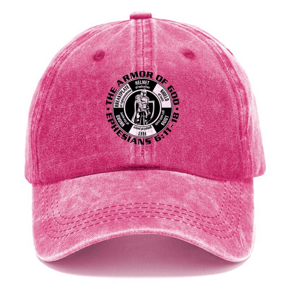 The Armor Of God Ephesians 6:11-18 Unisex Vintage Casual Washed Cap