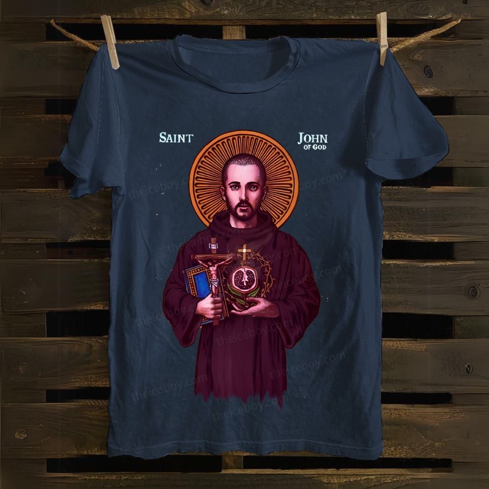 Saint John Of God Cotton T-shirt