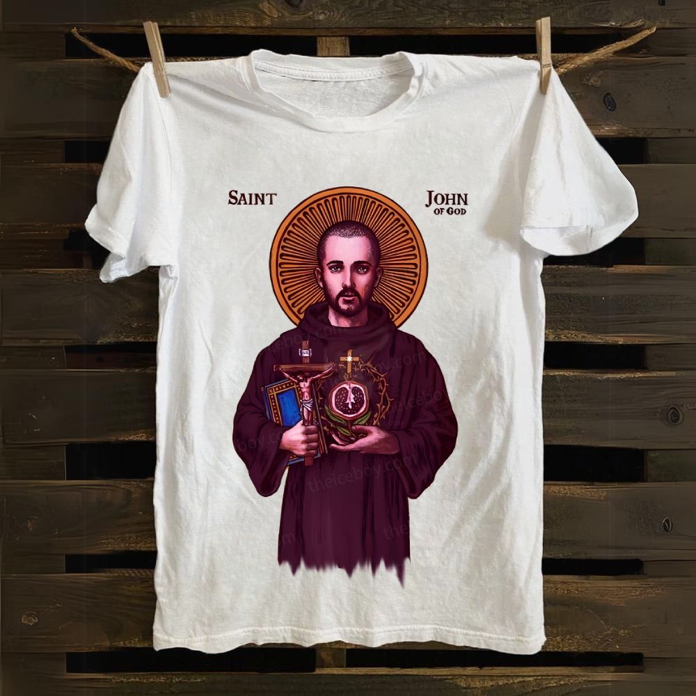 Saint John Of God Cotton T-shirt