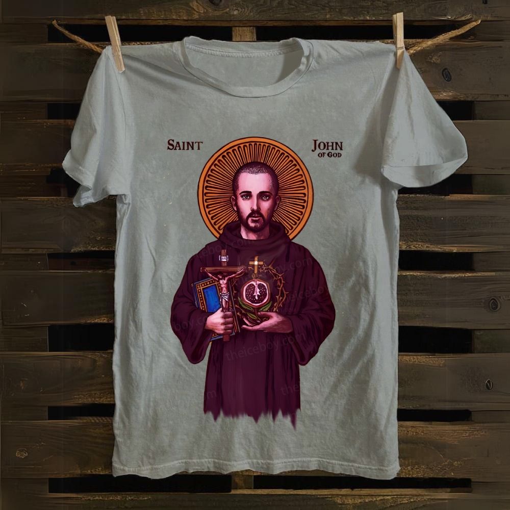 Saint John Of God Cotton T-shirt